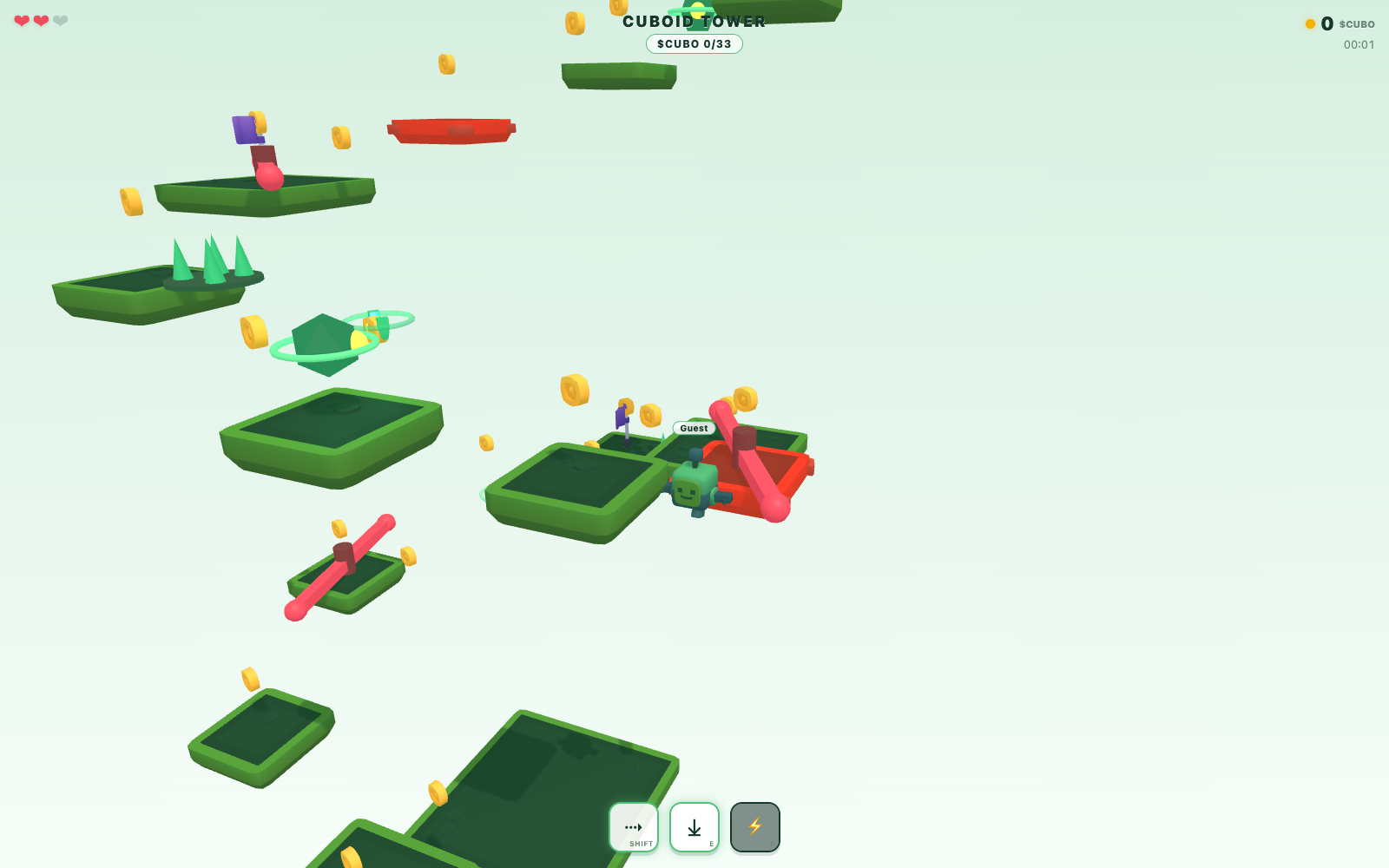 Cuboid Pump โ climbing gameplay